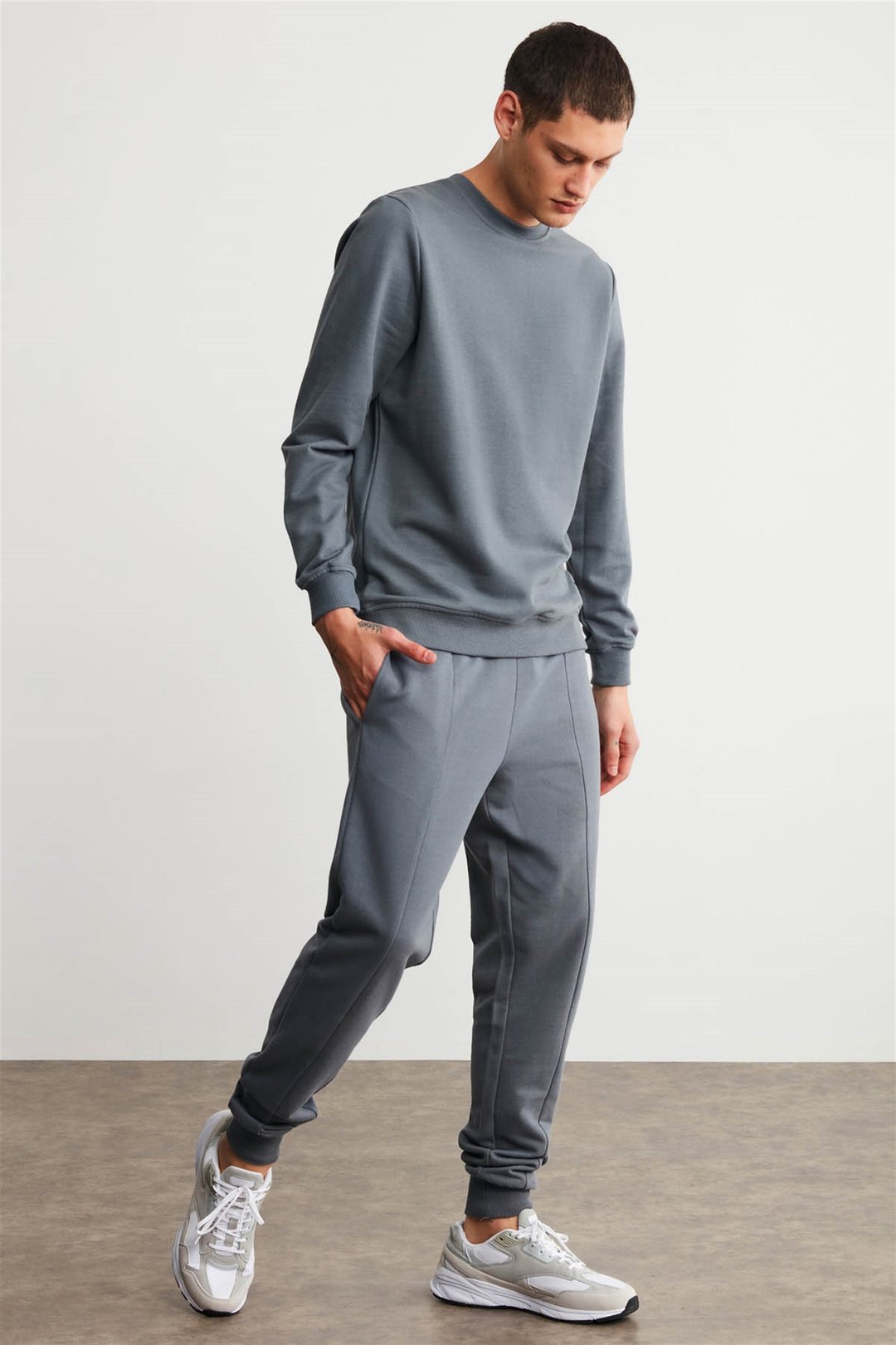 FABIAN Örme Comfort Gri  Eşofman Altı