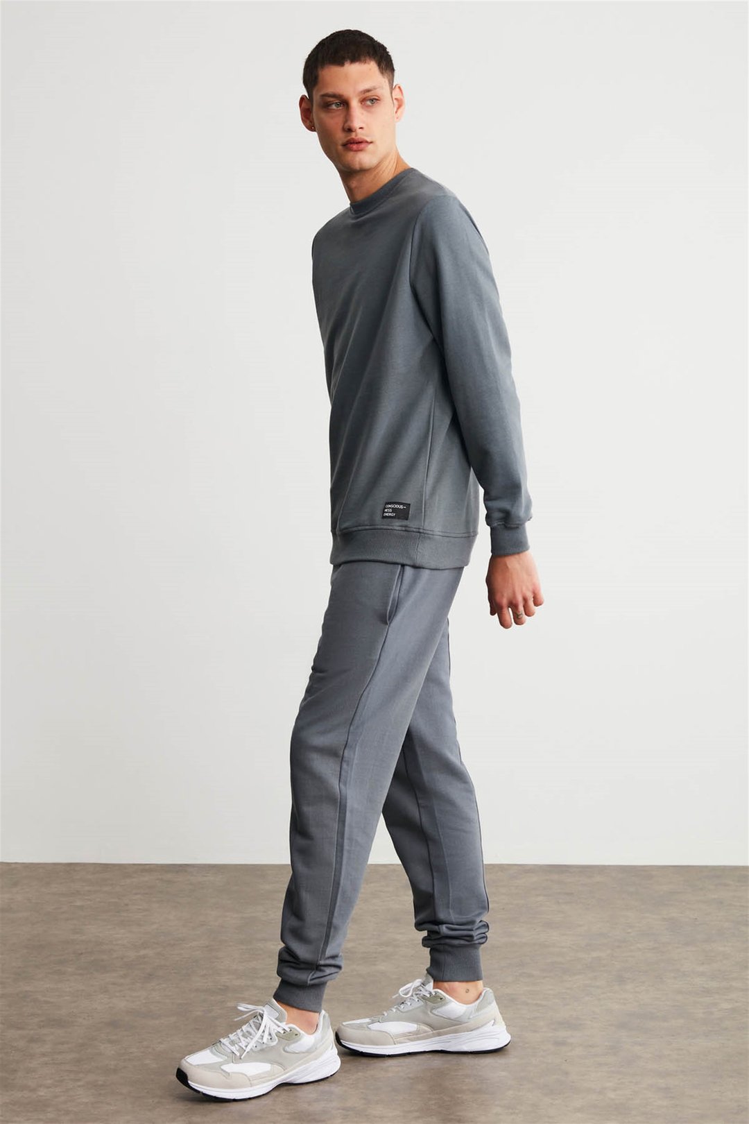 FABIAN Örme Comfort Gri  Eşofman Altı