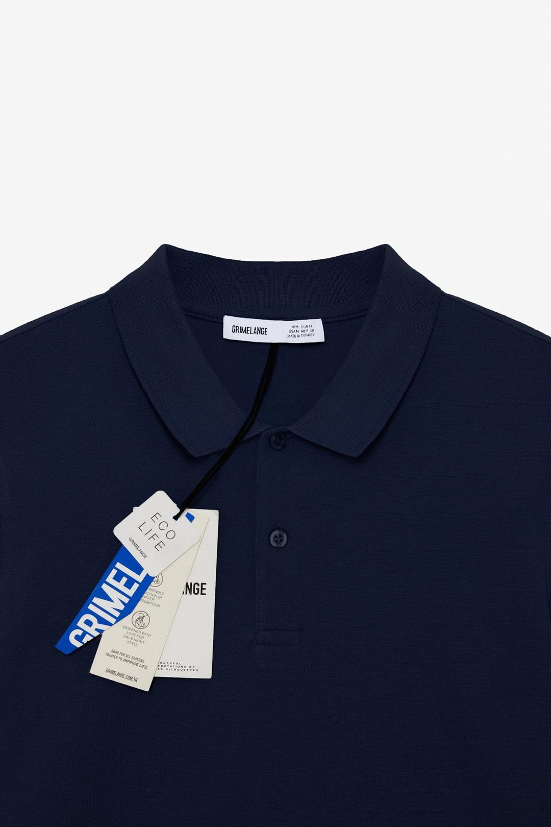 FLEXORE Erkek %100 Pamuk Kısa Kollu Regular Fit Lacivert Polo Yaka T-shirt