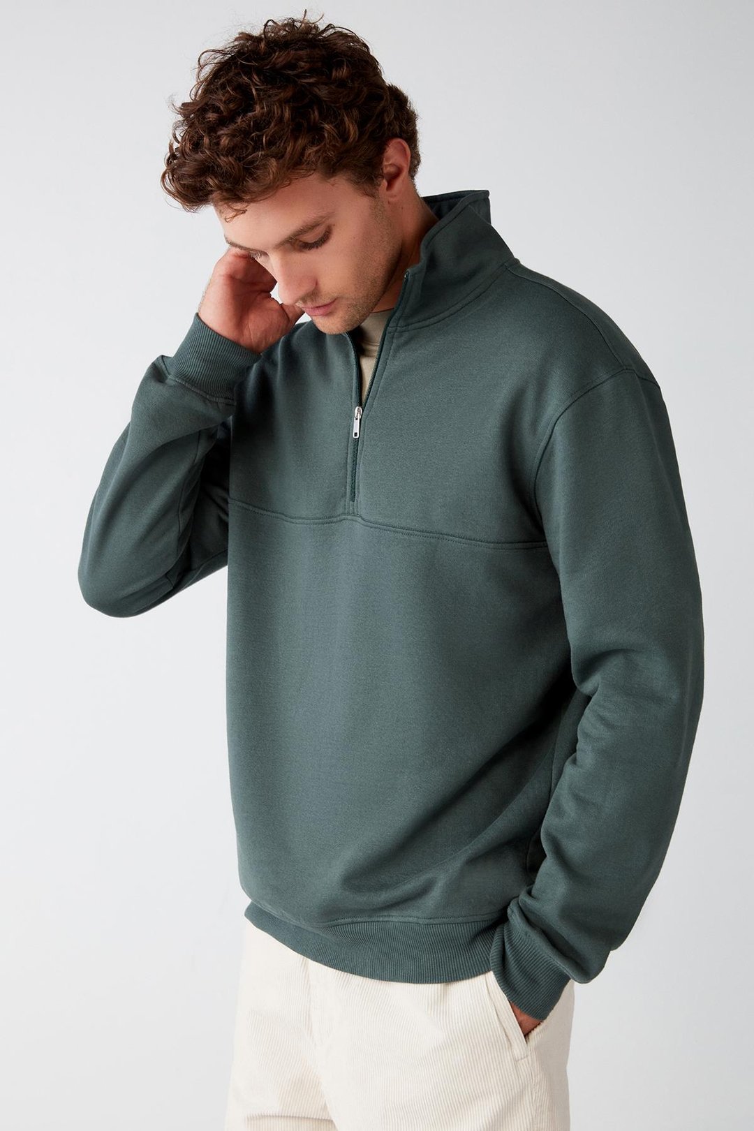 FRAME Relaxed Regular Yeşil  Sweatshirt
