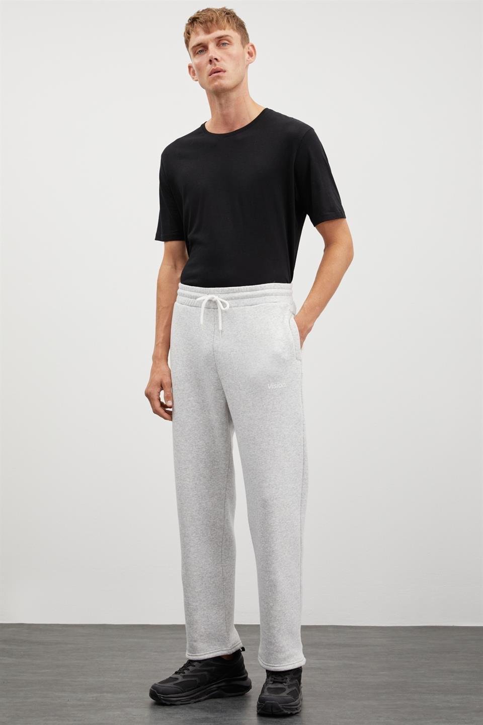 FREDDY Erkek Relaxed Karmelanj Tekli Eşofman Altı