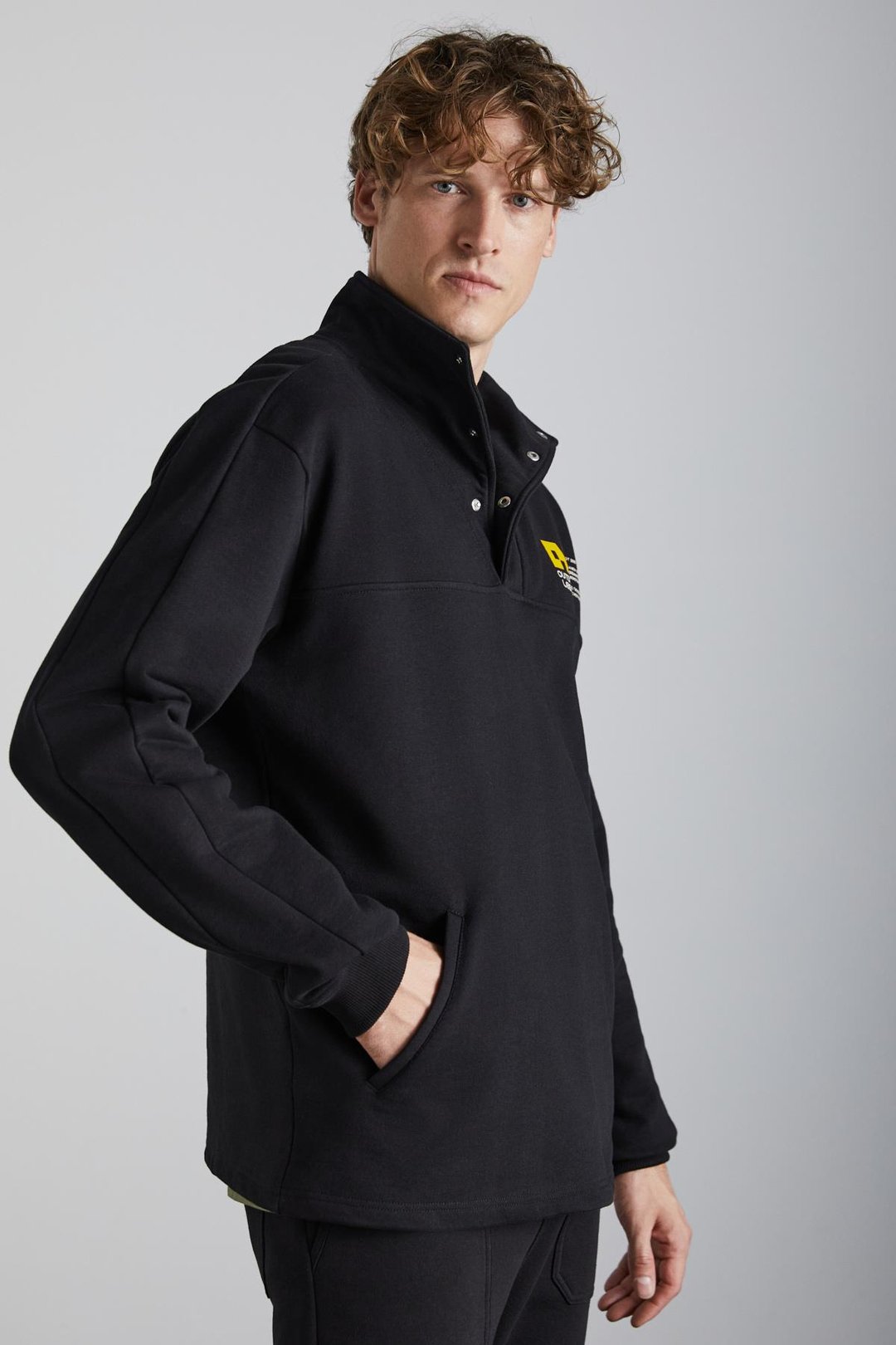 GALICIA Erkek Siyah Sweatshirt