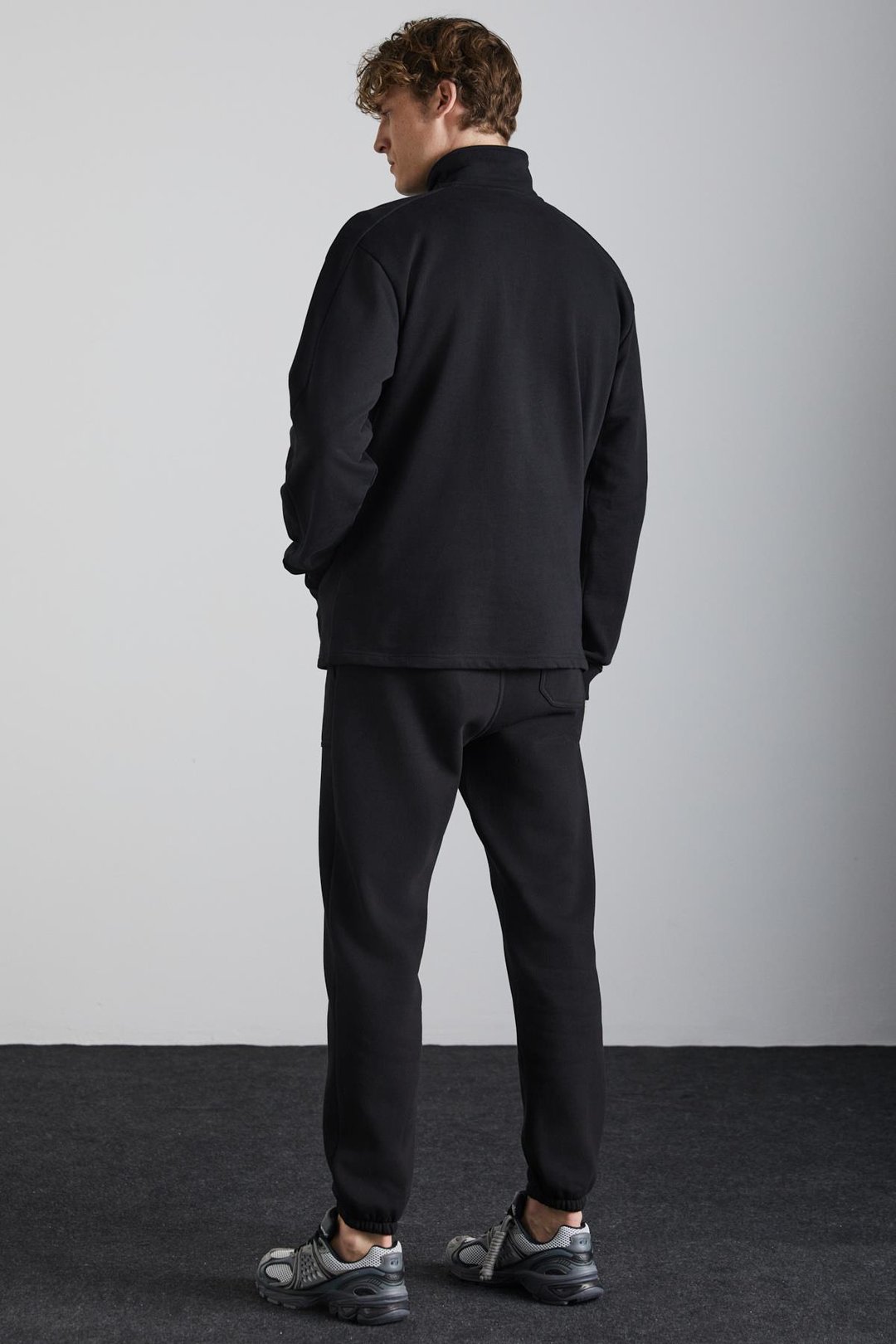 GALICIA Erkek Siyah Sweatshirt