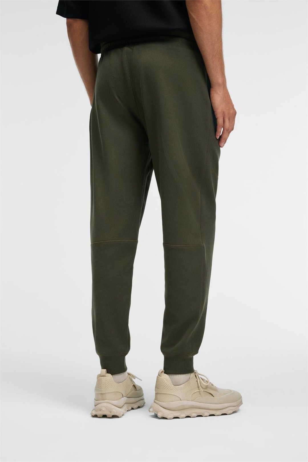 GELIDO Erkek Beli Lastikli Manşetli Paça Kordonlu Karyoka Dikişli Baskılı Haki Eşofman Altı