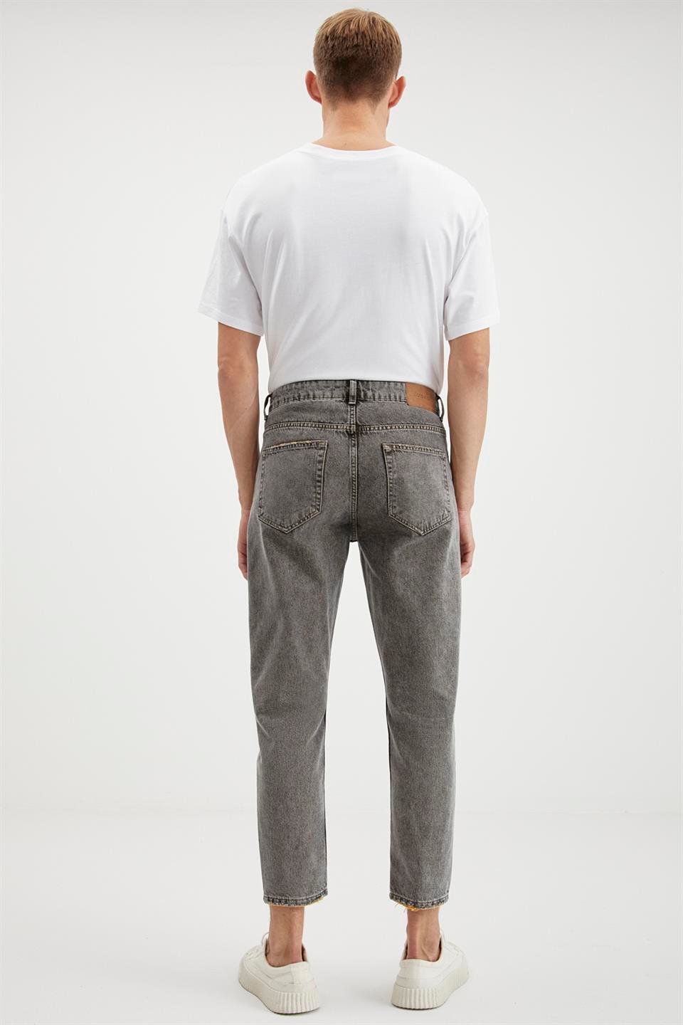 GILBERTO  Regular Gri Tekli Jeans