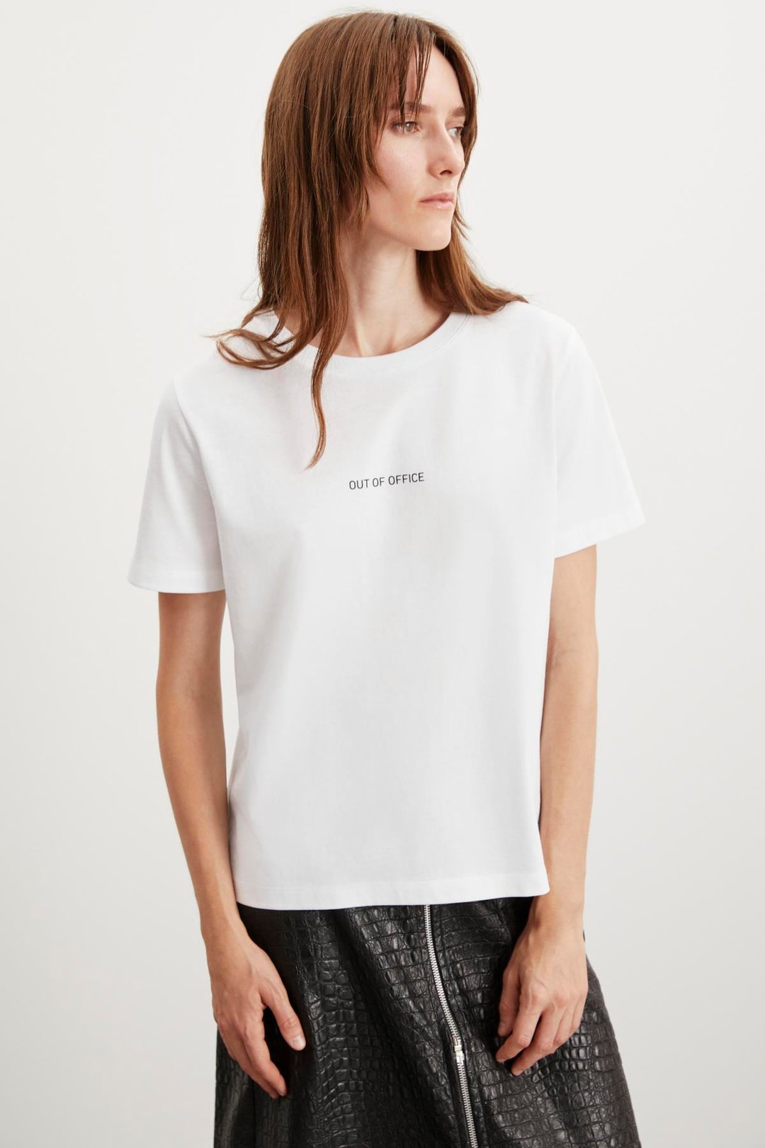 GLENDA Basic Regular Beyaz Tekli T-Shirt