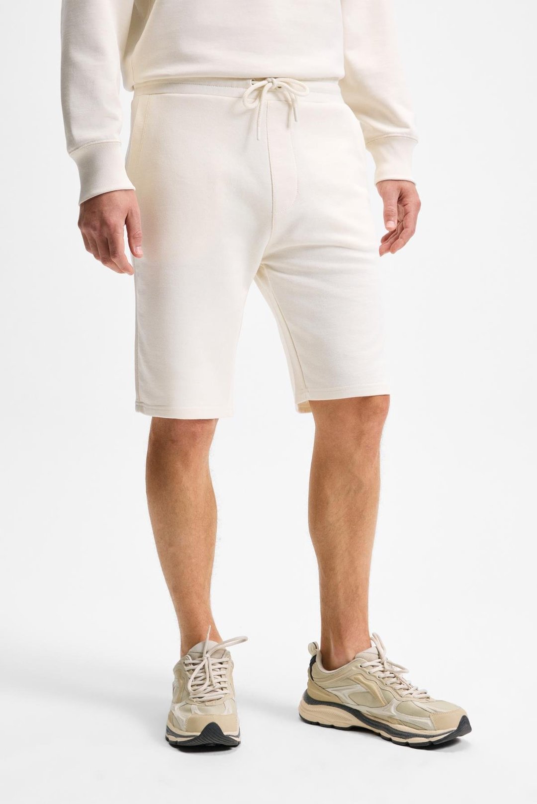 GREXON Erkek Pamuklu Regular Fit Ekru Şort & Bermuda