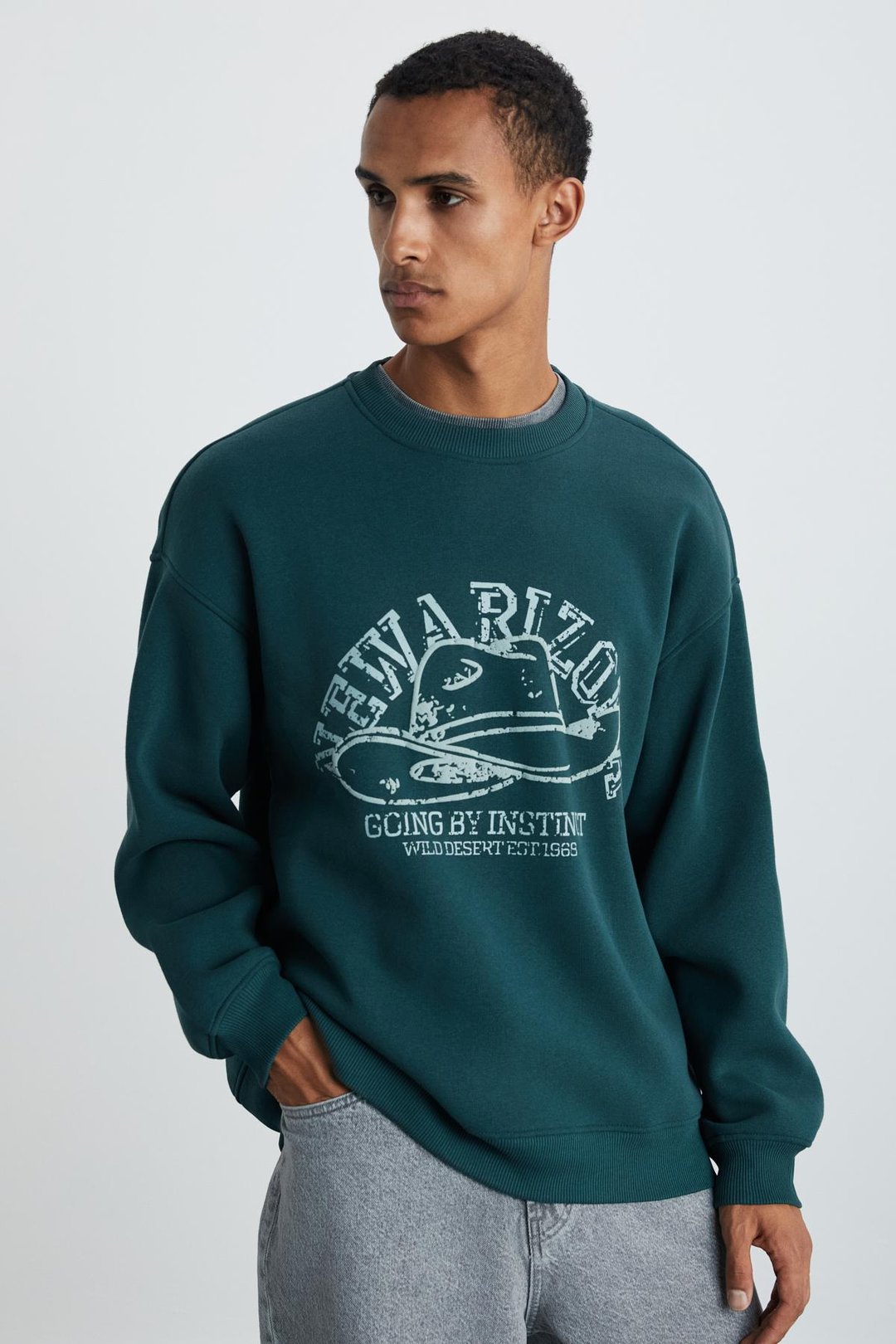 HAT Erkek Yumuşacık Yeşil Sweatshirt