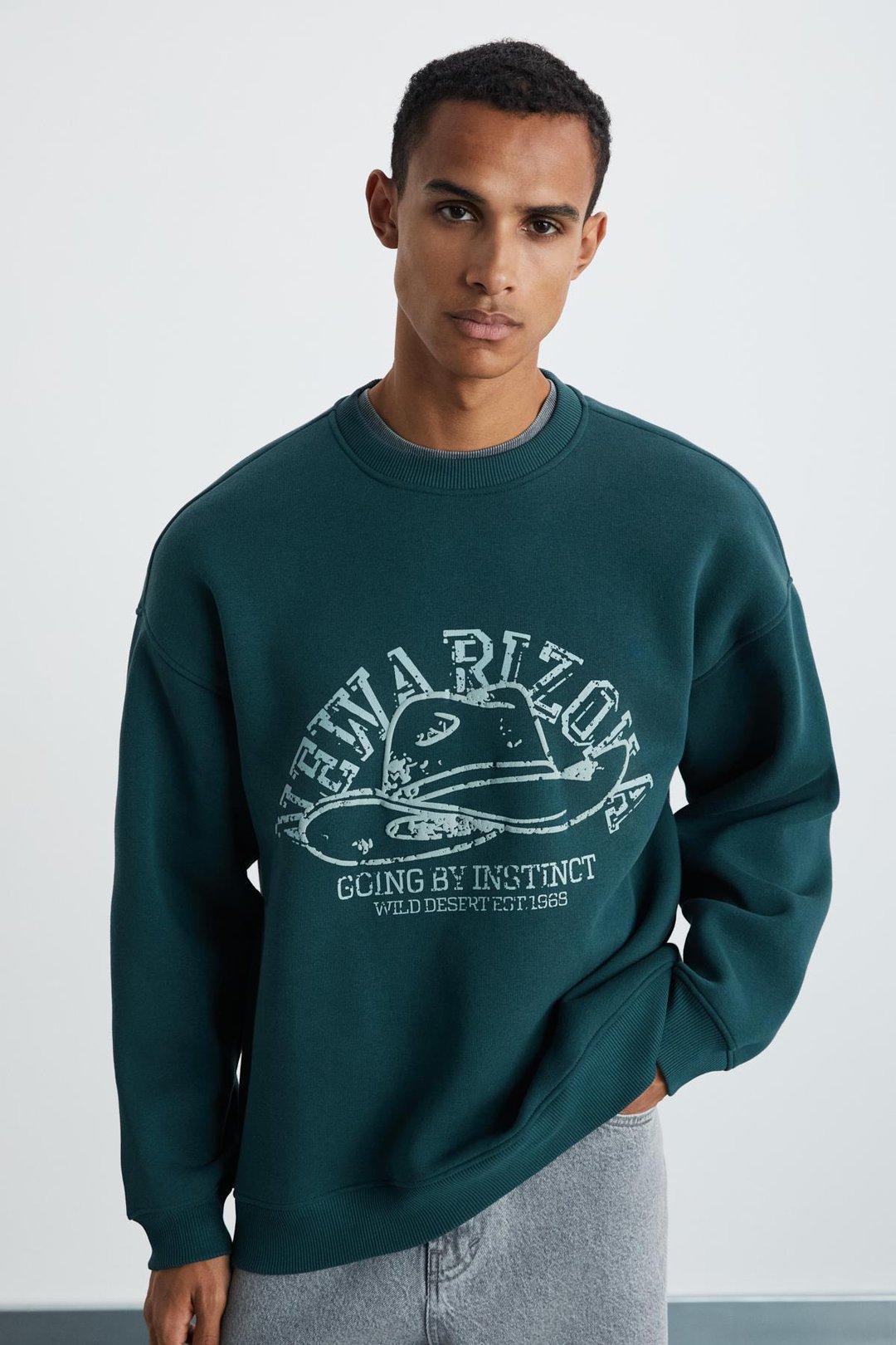 HAT Erkek Yumuşacık Yeşil Sweatshirt