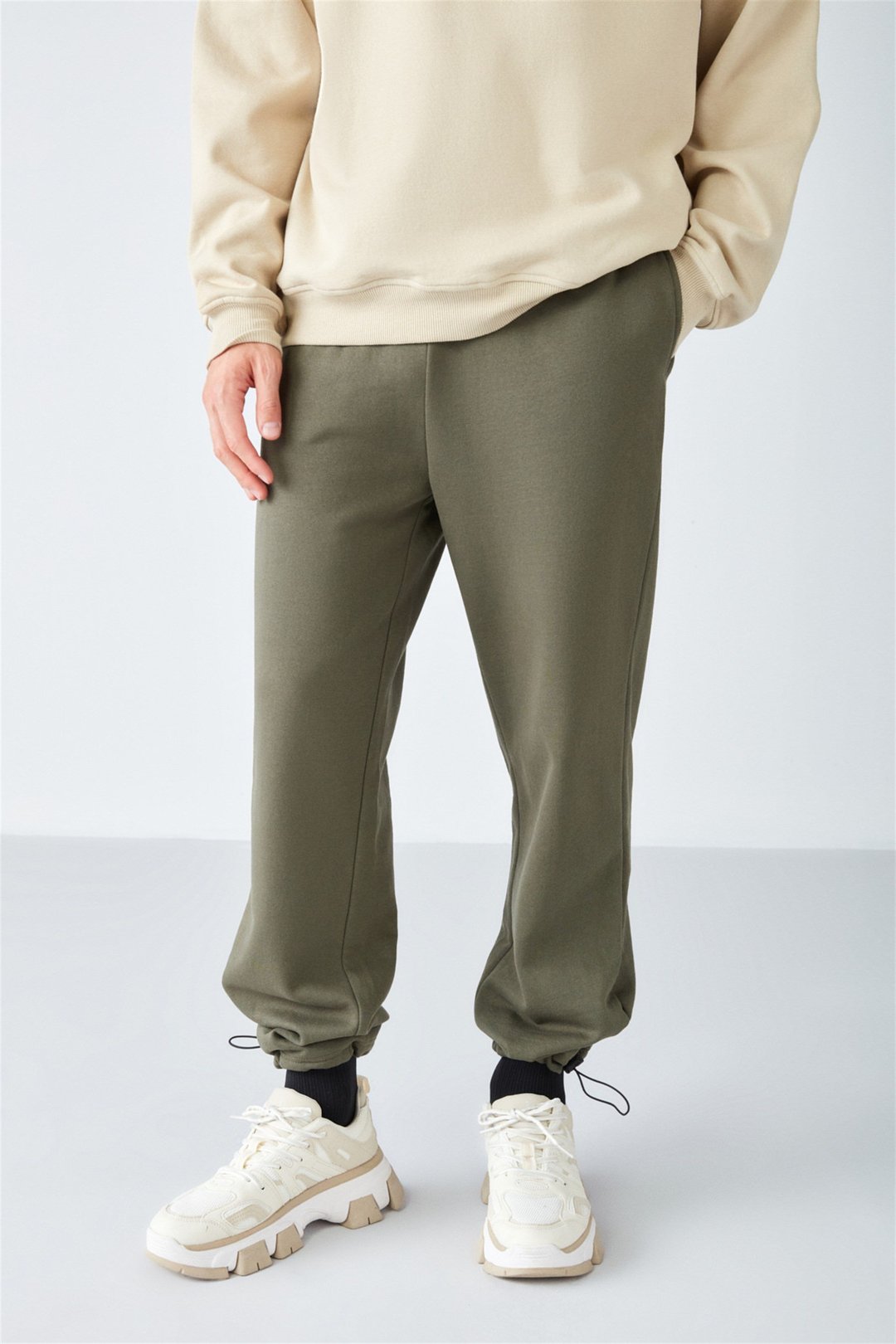 INTERNAL Örme Comfort Haki  Eşofman Altı