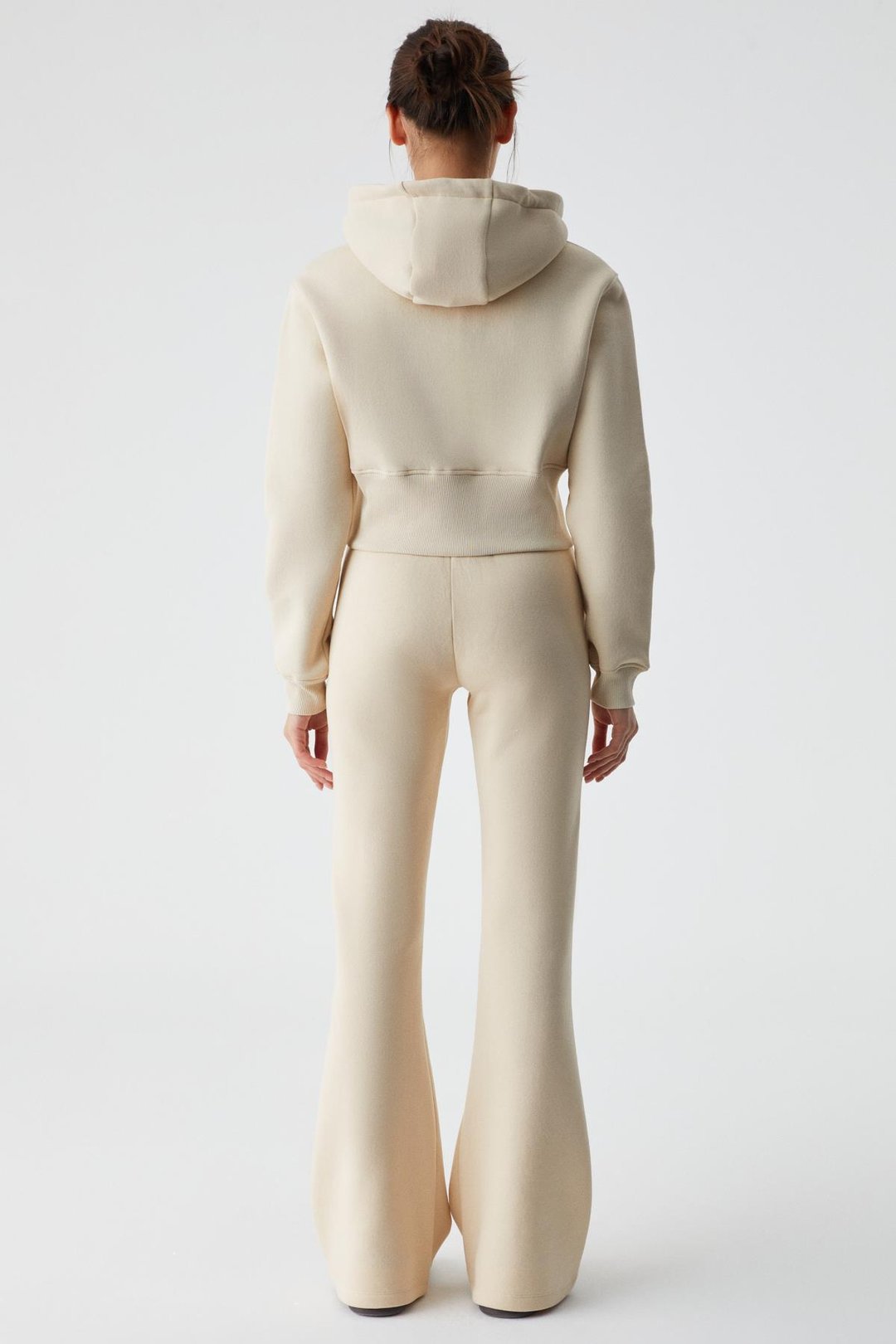 IRESSEN Kadın Nakış Desenli Regular Fit Taş Rengi Eşofman Altı