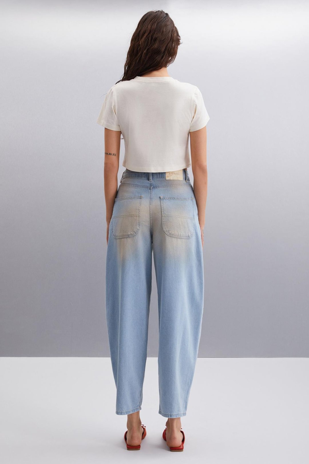 IRMA  Crop Vanilya Tekli T-Shirt