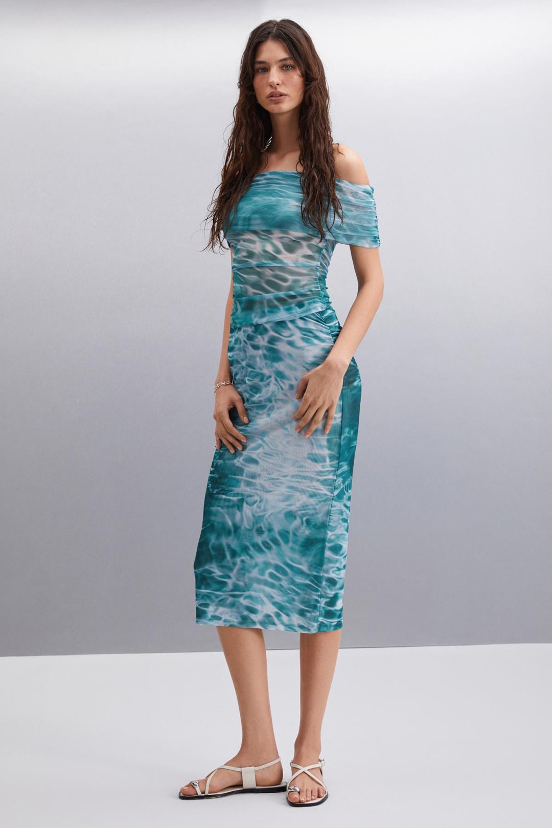 JAVIERA Basic Slim Desenli Tekli Etek