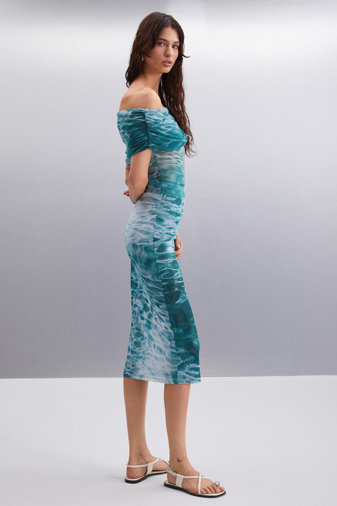 JAVIERA Basic Slim Desenli Tekli Etek