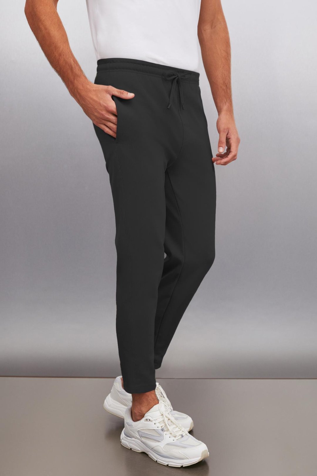 JESHUA Erkek Regular Siyah Pantolon