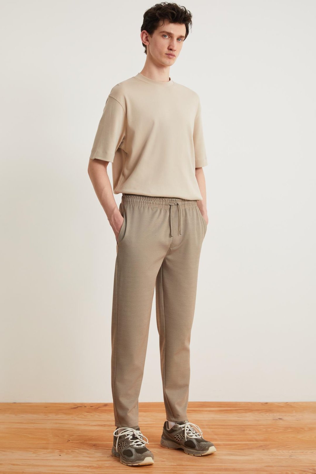 JESHUA Erkek Regular Vizon Pantolon