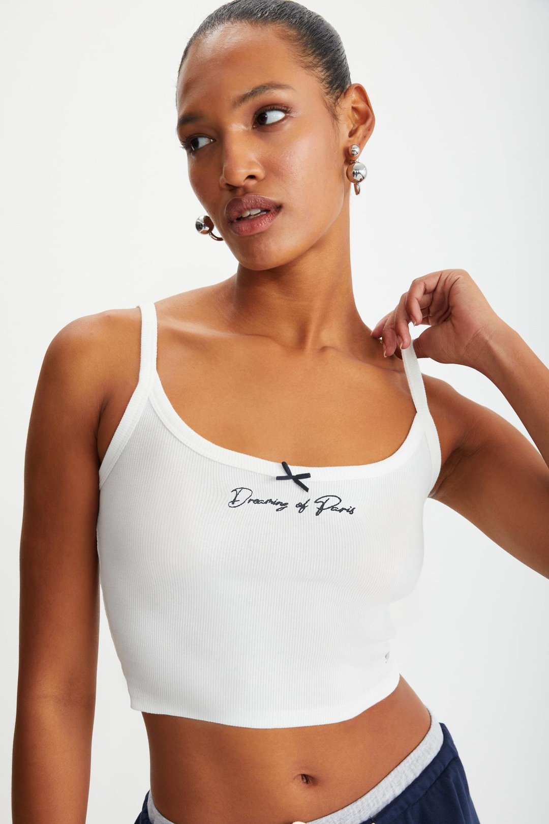 JOAN Slim Slim Fit Beyaz Tekli Büstiyer