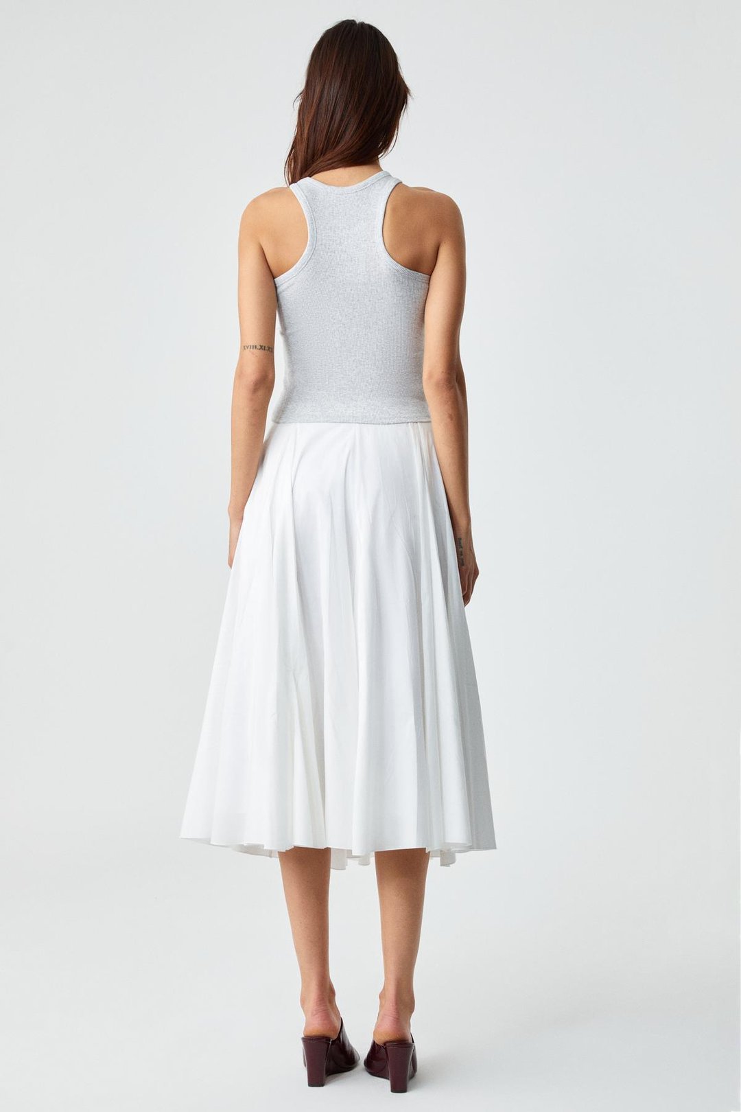 JROKSY Kadın Slim Halter Yaka Kolsuz Grimelanj Atlet