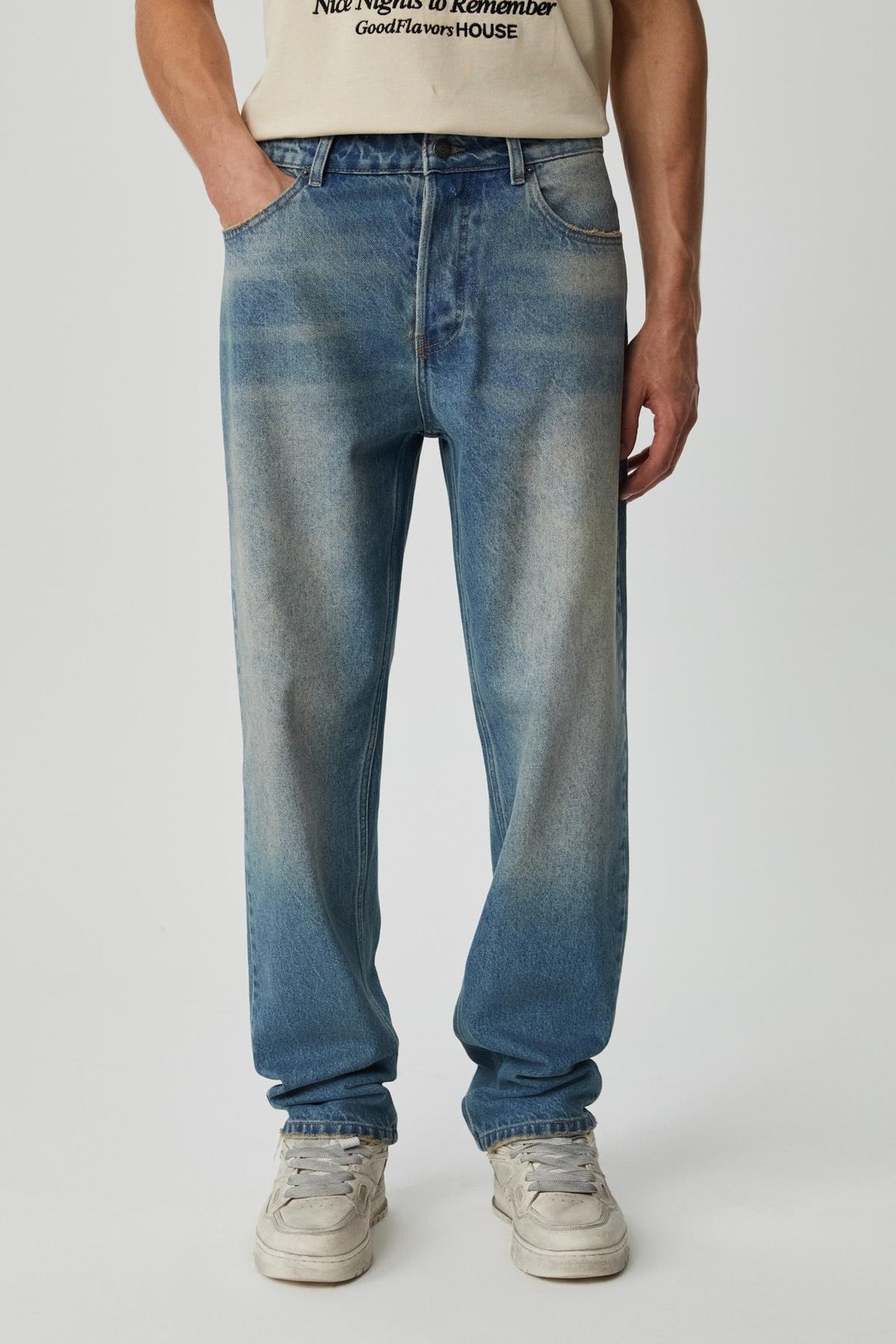 KENYON Erkek Strıght Fit Denim Koyu Mavi Jeans