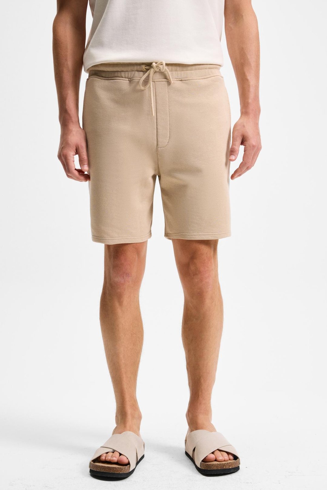 KEPA Erkek Beli Lastikli Cepli Relaxed Fit Bej Şort