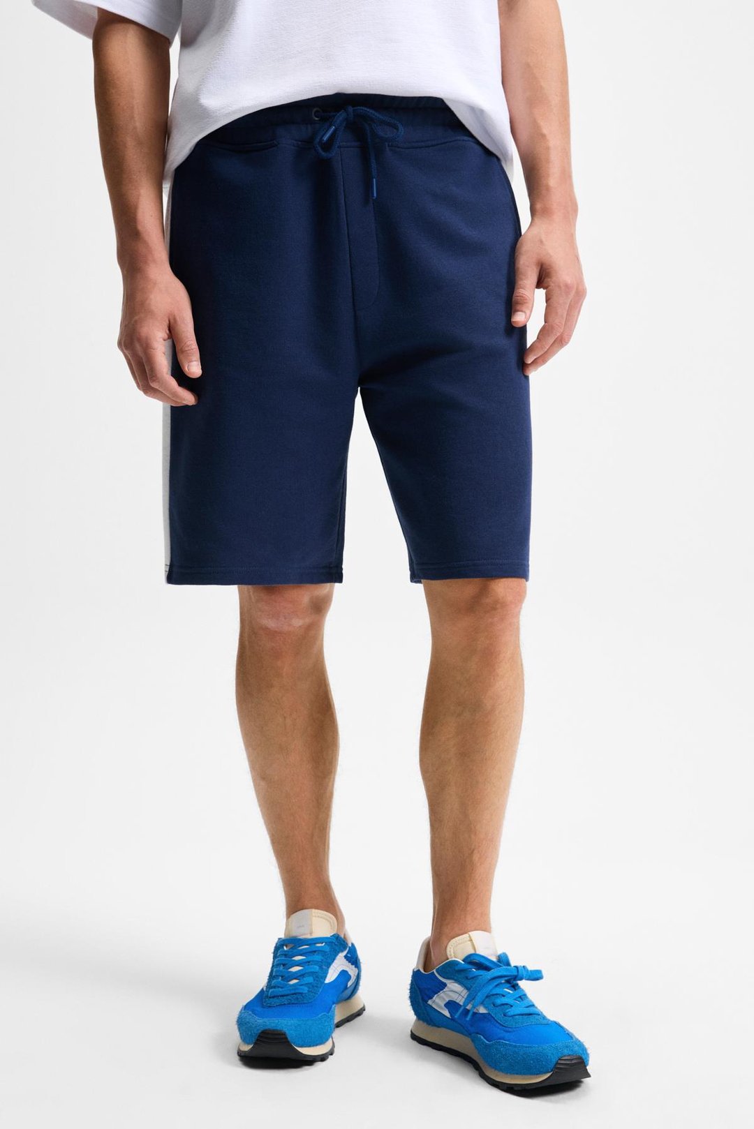 KEPA Erkek Beli Lastikli Cepli Relaxed Fit Lacivert Şort