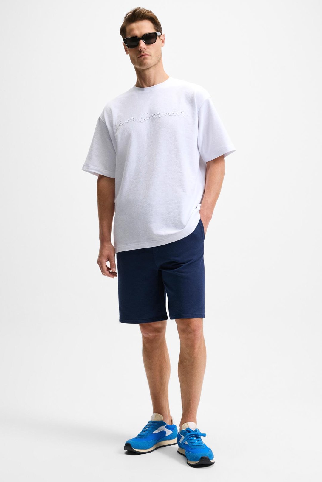 KEPA Erkek Beli Lastikli Cepli Relaxed Fit Lacivert Şort