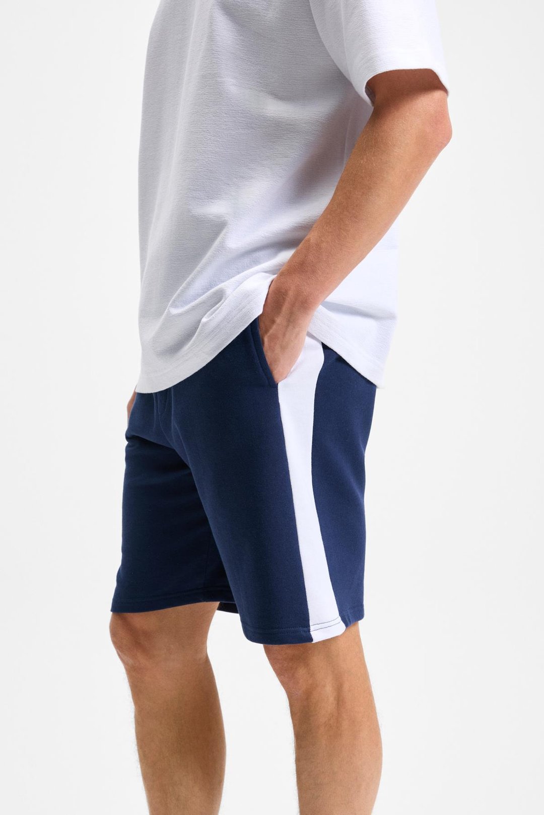 KEPA Erkek Beli Lastikli Cepli Relaxed Fit Lacivert Şort