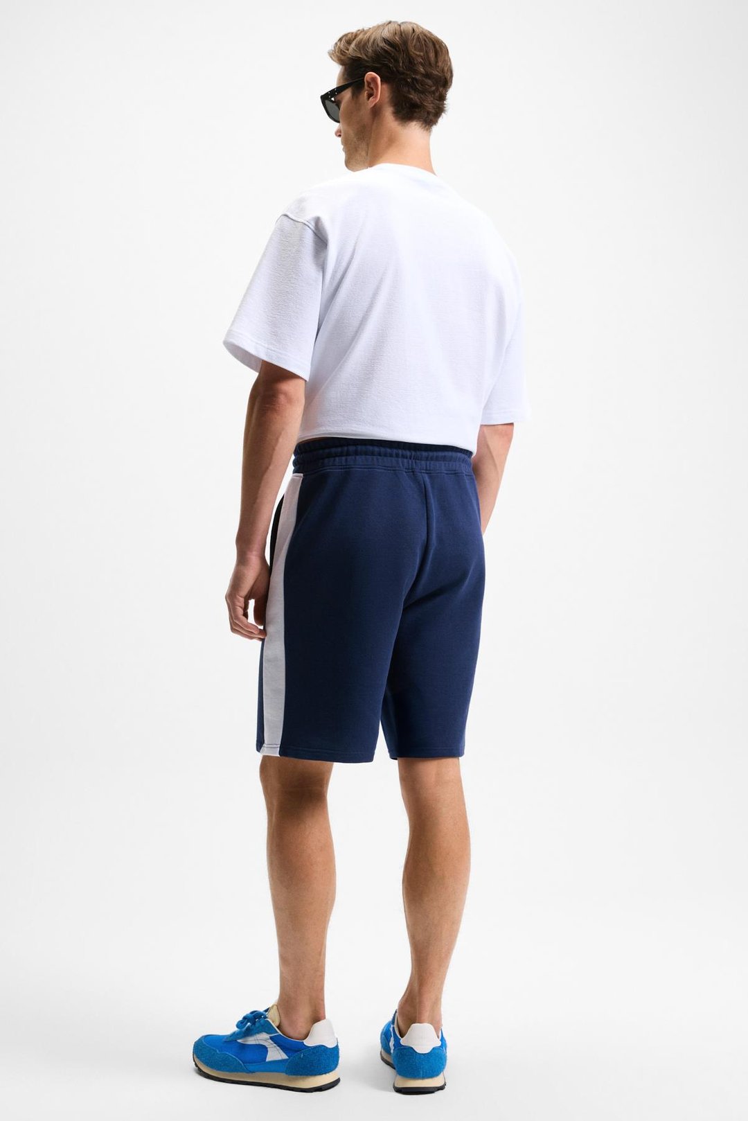 KEPA Erkek Beli Lastikli Cepli Relaxed Fit Lacivert Şort