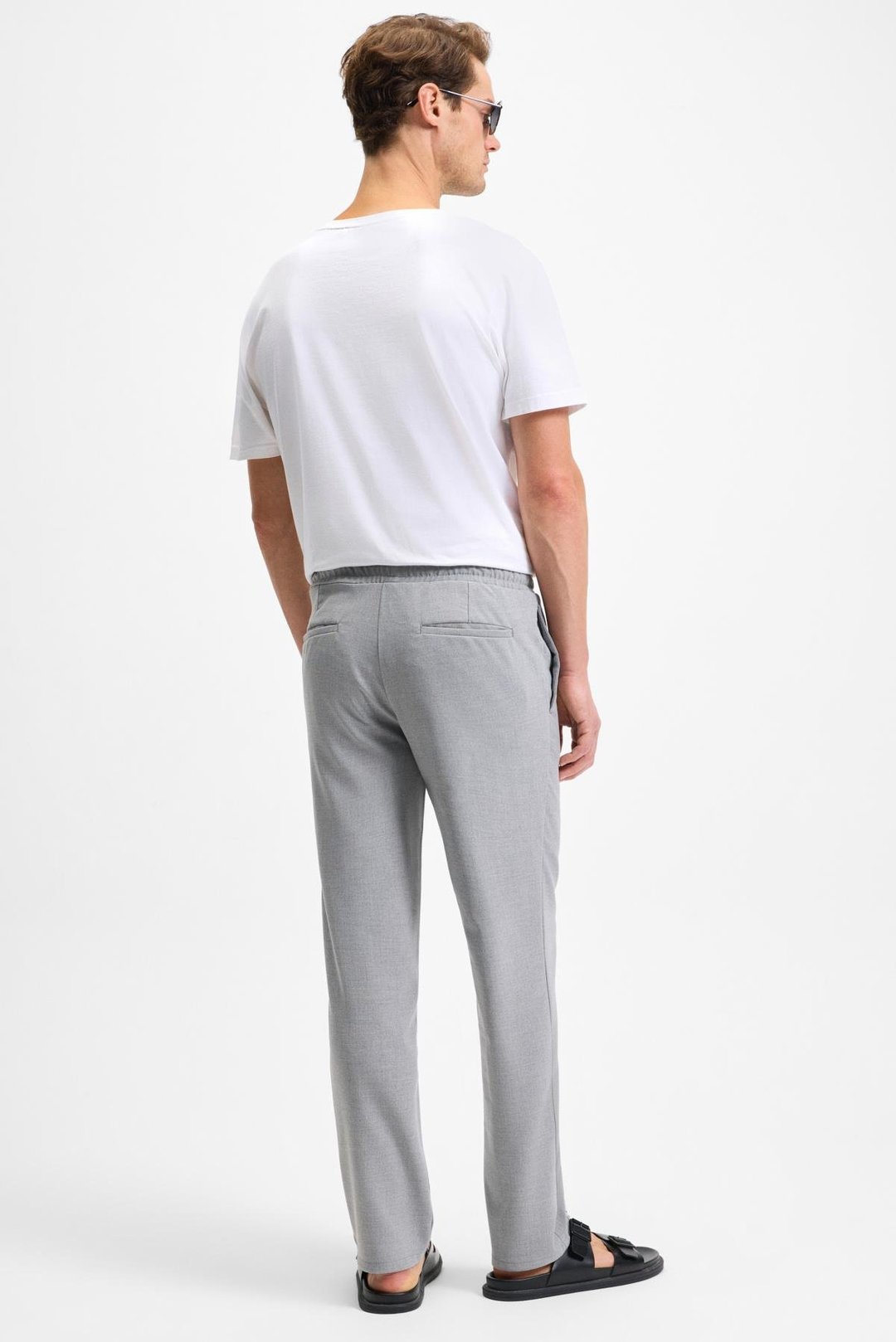 KHORN Erkek Relaxed Bağcıklı Normal Paça Açık Gri Pantolon