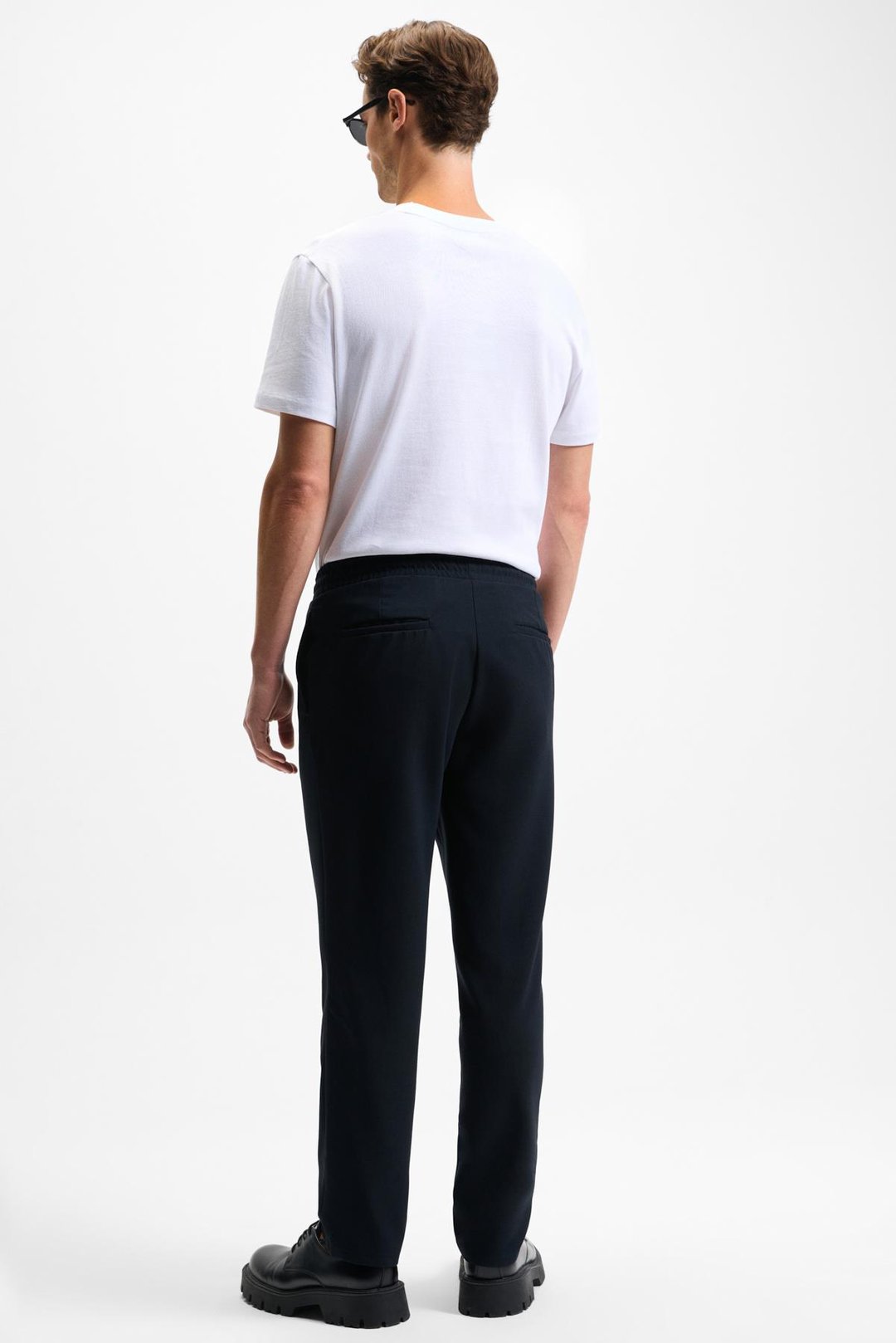 KHORN Erkek Relaxed Bağcıklı Normal Paça Lacivert Pantolon