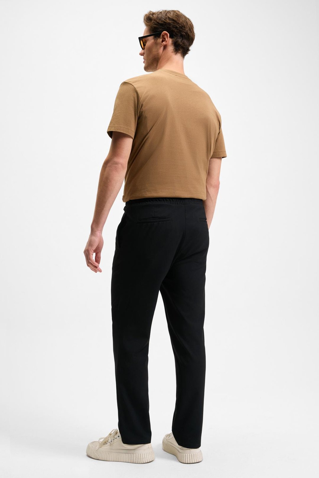 KHORN Erkek Relaxed Bağcıklı Normal Paça Siyah Pantolon