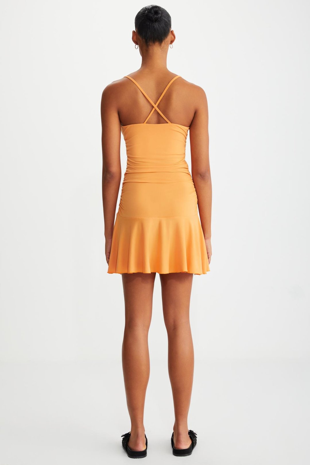 KORALIA  Relaxed Turuncu Tekli Elbise