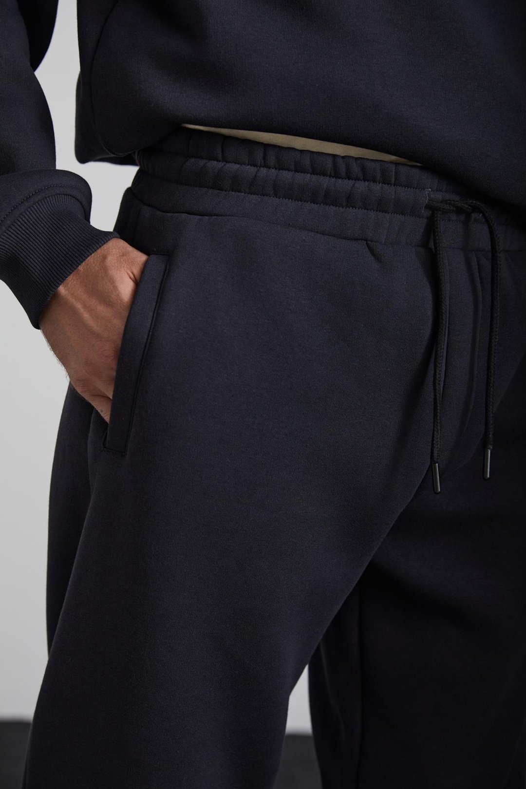 KYOTO  Relaxed Antrasit Tekli Eşofman Altı