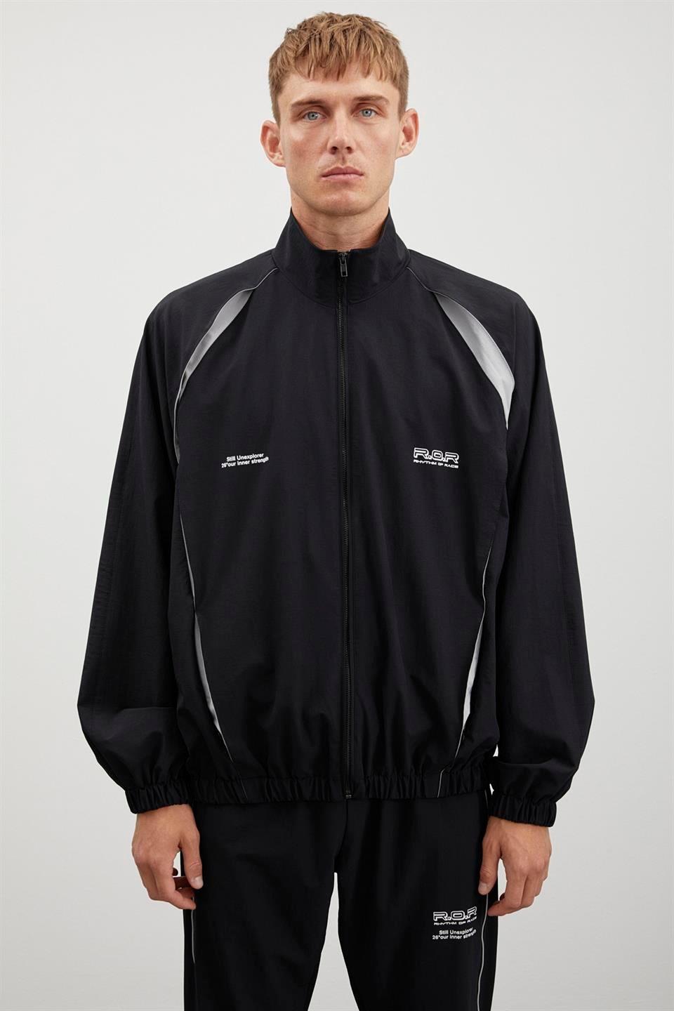 LARS Paraşüt Relaxed Siyah Tekli Alt-Üst Takım