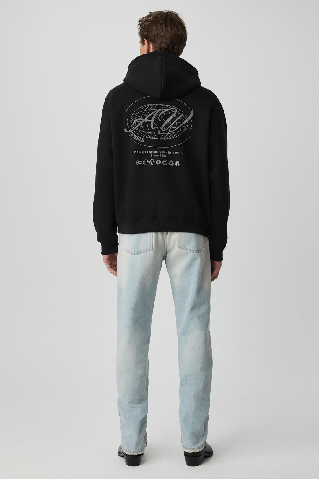 LEGANDARY Erkek Yumuşacık Siyah Sweatshirt