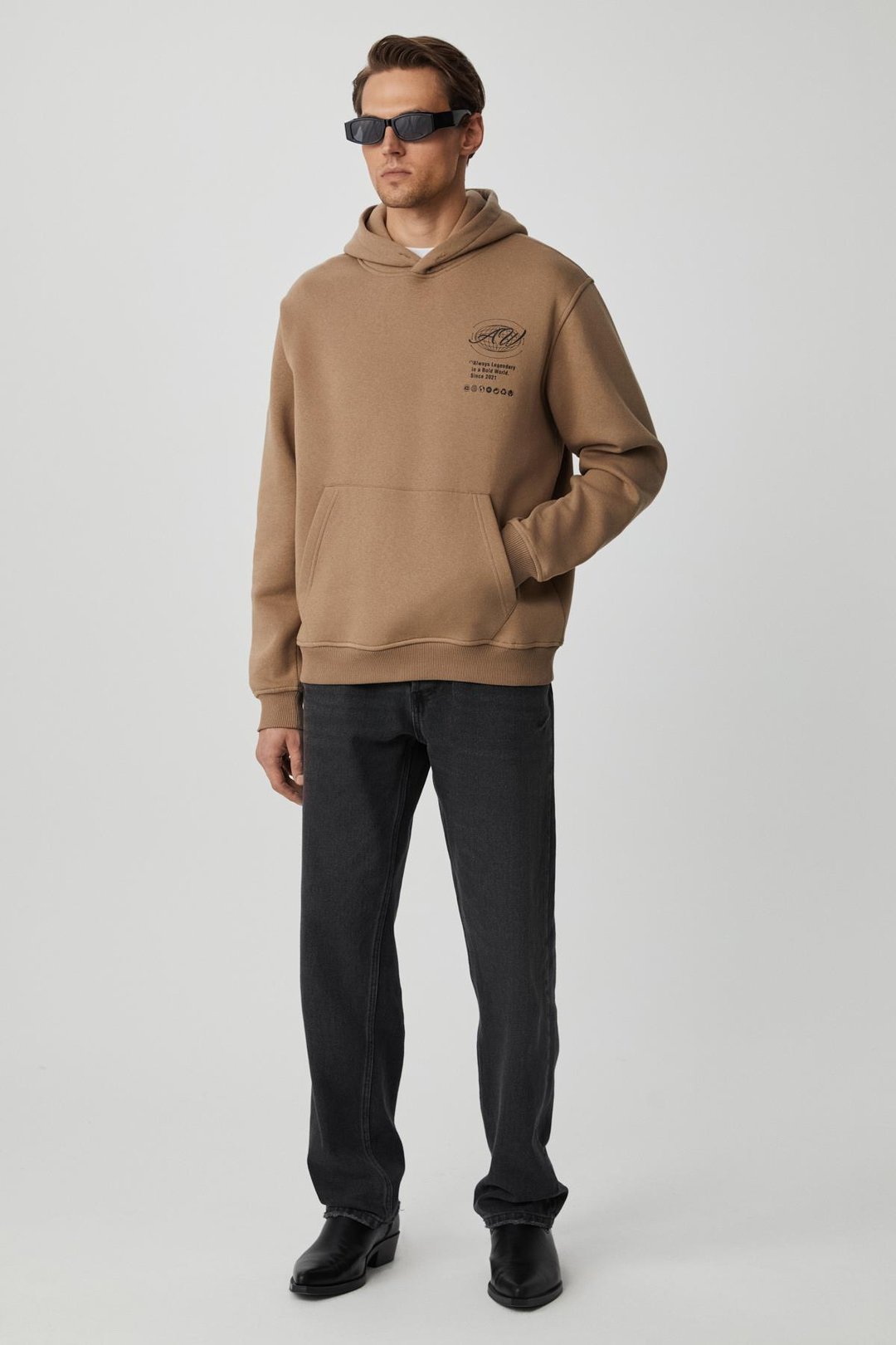 LEGANDARY Erkek Yumuşacık Vizon Sweatshirt