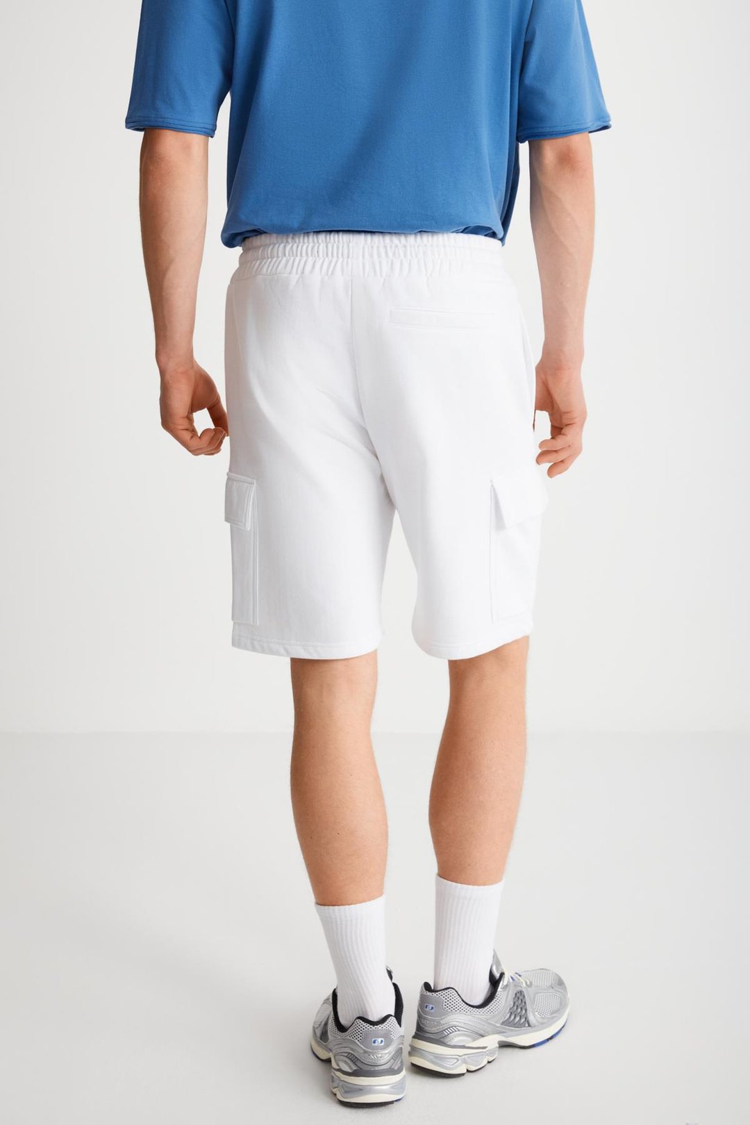 LIONEL  Regular Beyaz Tekli Şort