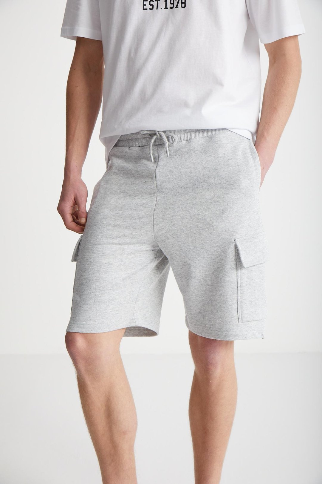 LIONEL  Regular Karmelanj Tekli Şort