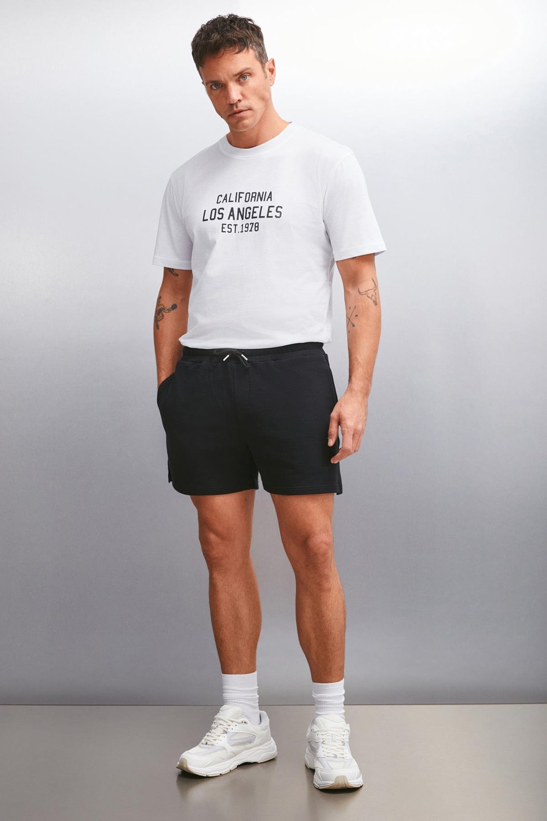 LUCI Erkek Regular Siyah Şort