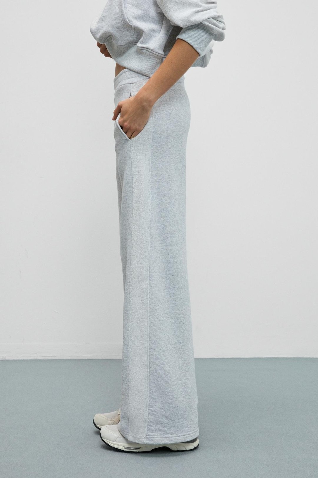 LYRESSA Kadın Oversize Yanları Kumaşın Tersinden Yapılmış Grimelanj Eşofman Altı