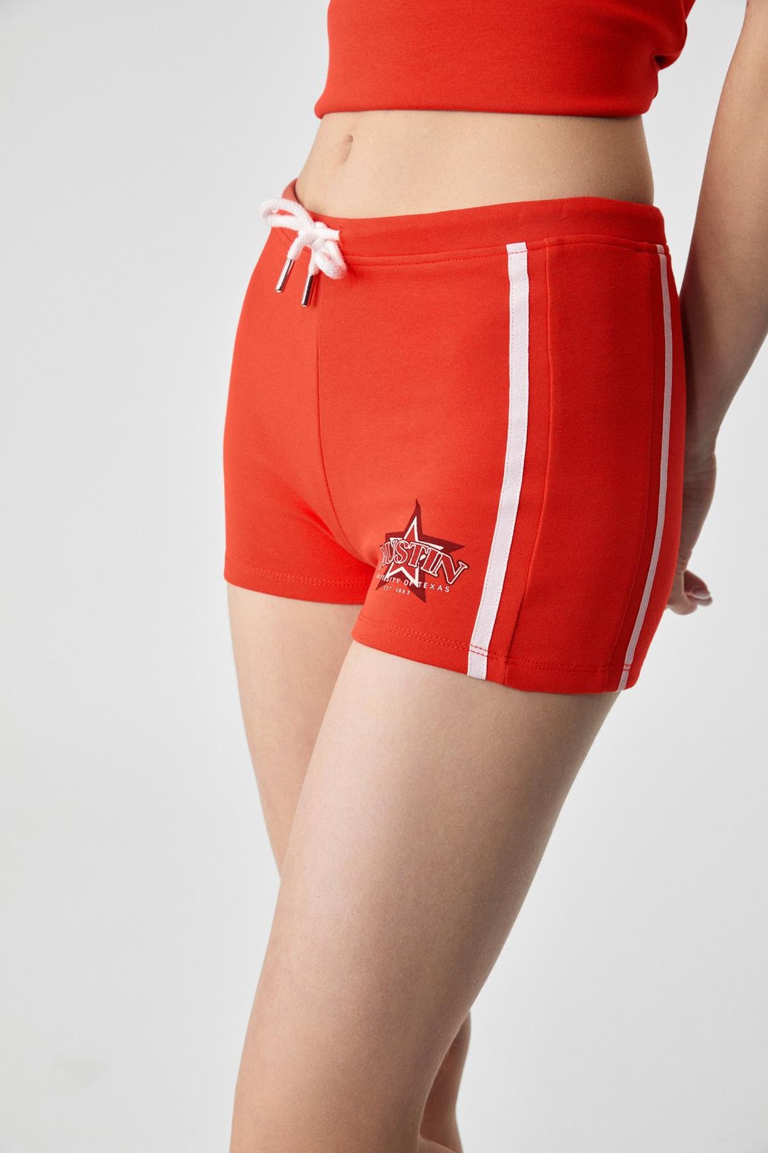 MARIAM Kadın Baskılı Regular Kırmızı Şort