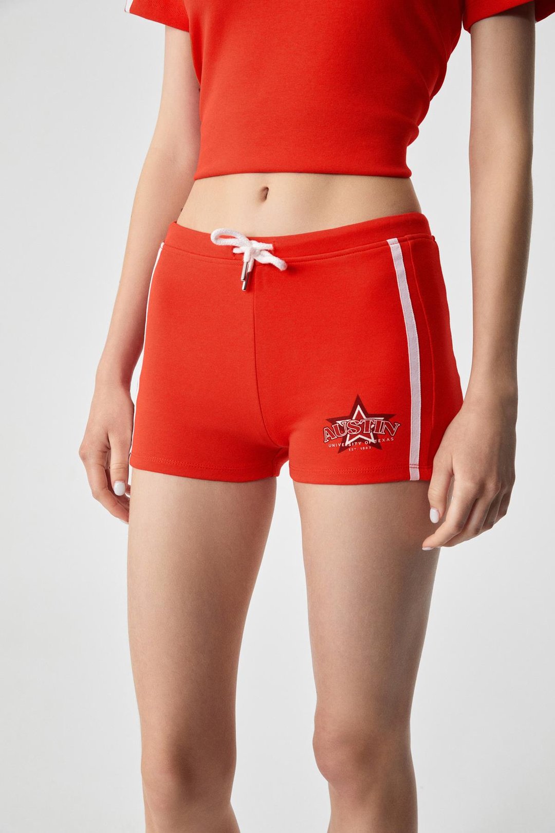 MARIAM Kadın Baskılı Regular Kırmızı Şort