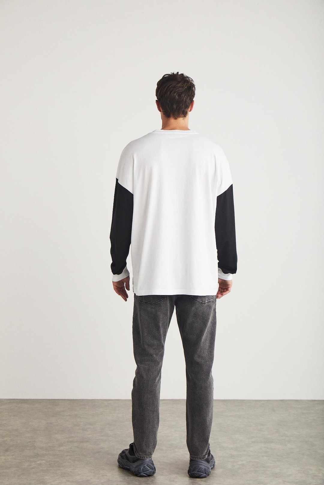 MELVIN Basic Oversize Beyaz Tekli T-Shirt