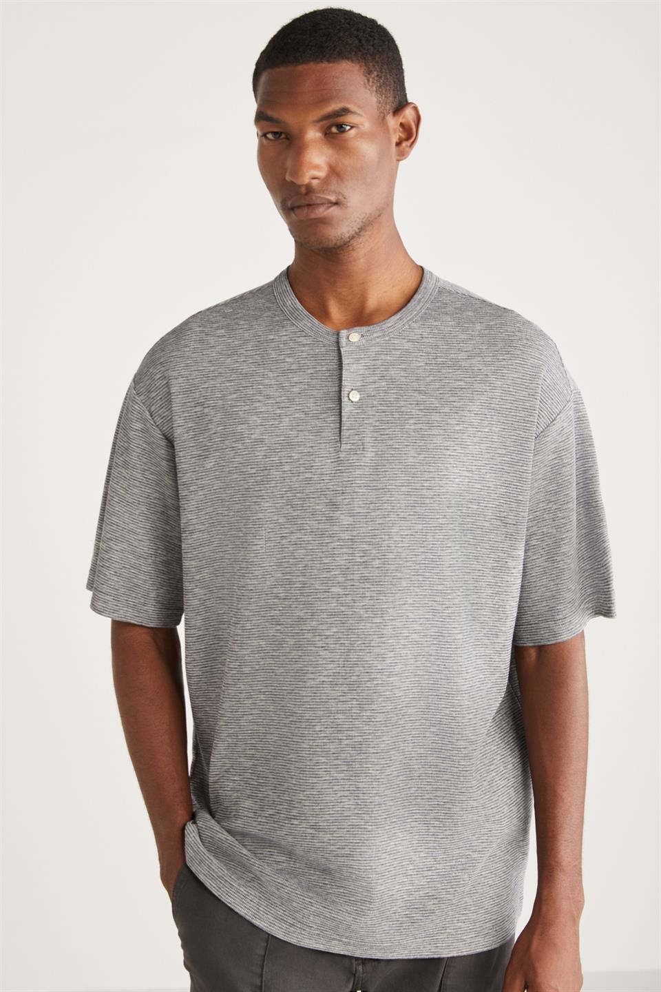MİLLARD Basic Relaxed Gri Tekli T-Shirt