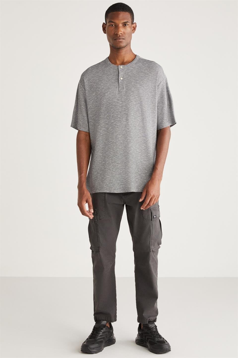 MİLLARD Basic Relaxed Gri Tekli T-Shirt