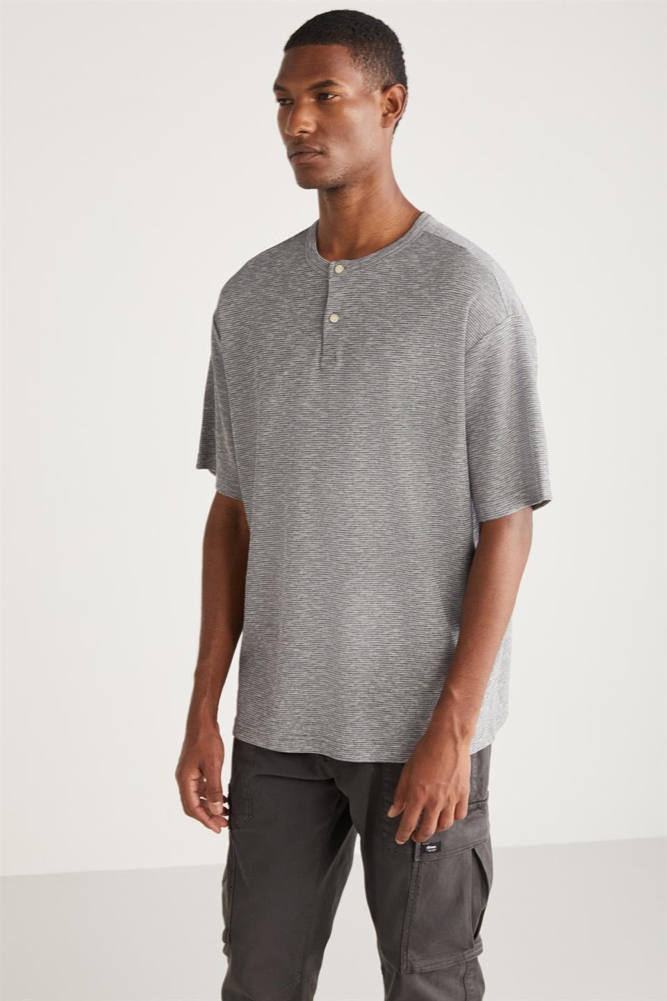 MİLLARD Basic Relaxed Gri Tekli T-Shirt