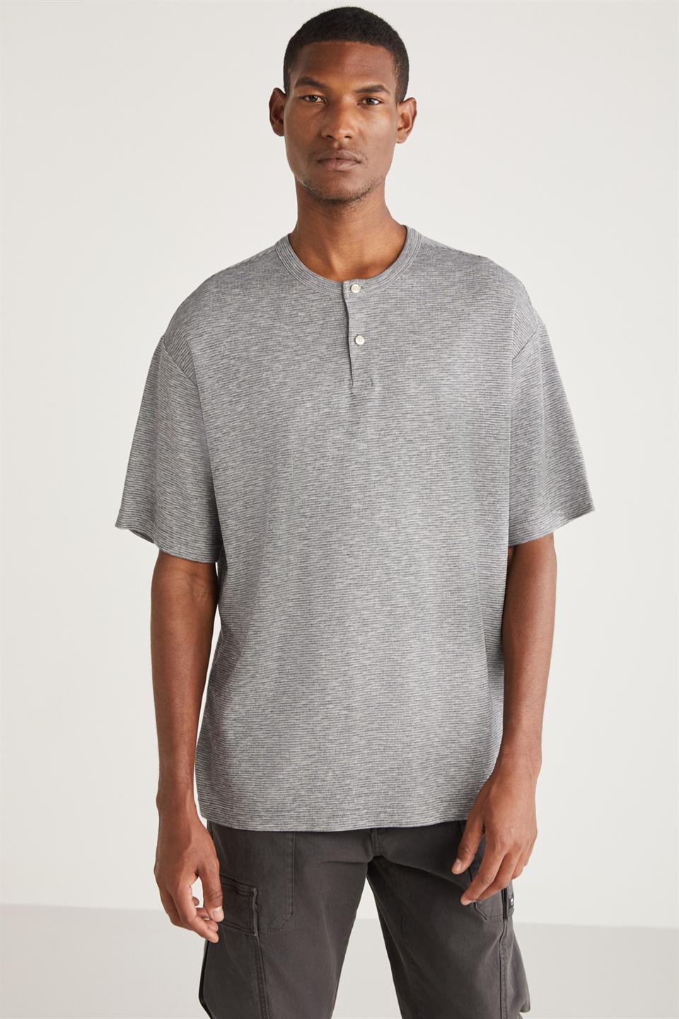 MİLLARD Basic Relaxed Gri Tekli T-Shirt