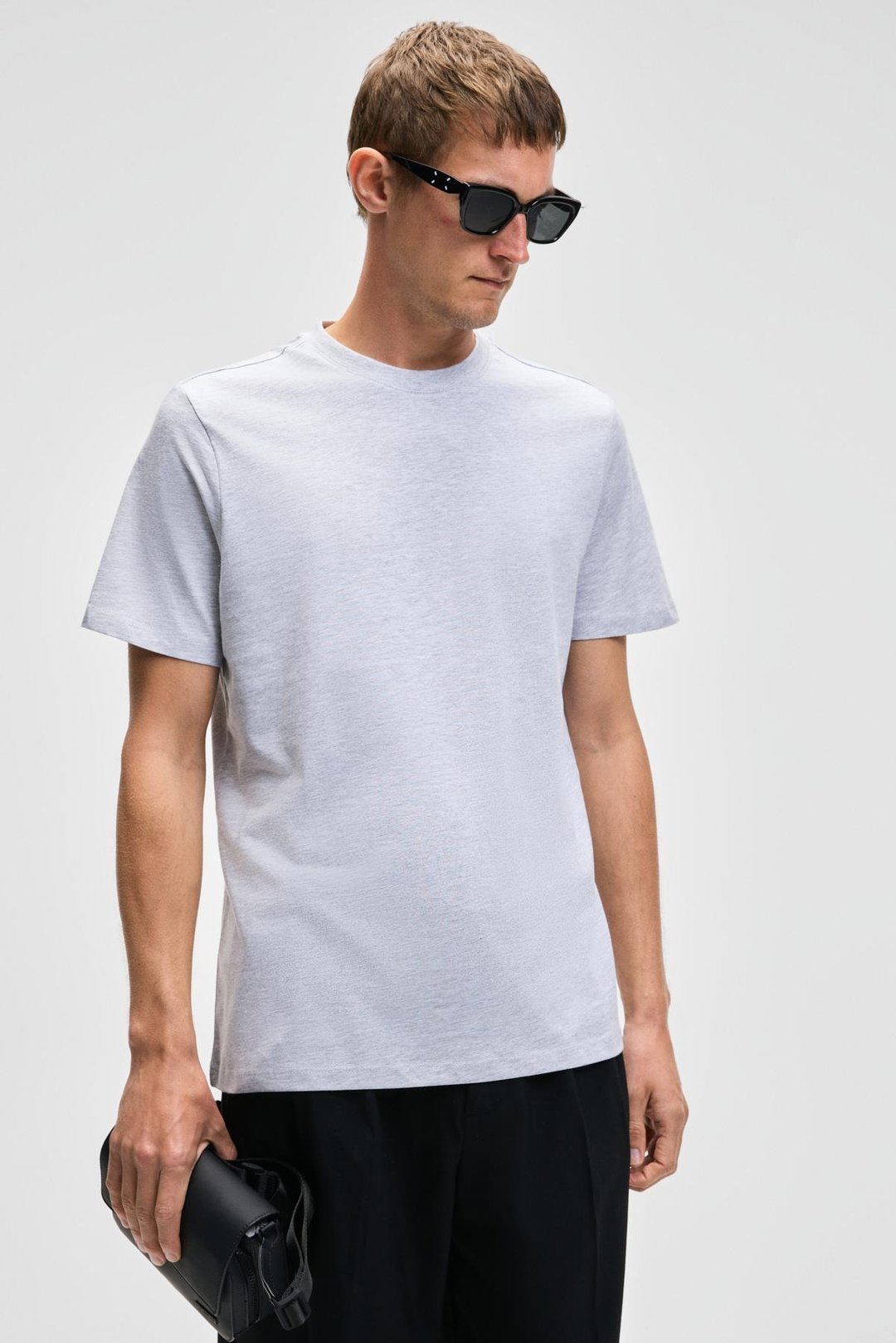 MOCASSIN Erkek %100 Pamuk Baskılı Relaxed Fit Yuvarlak Yaka Kısa Kollu Grimelanj T-Shirt