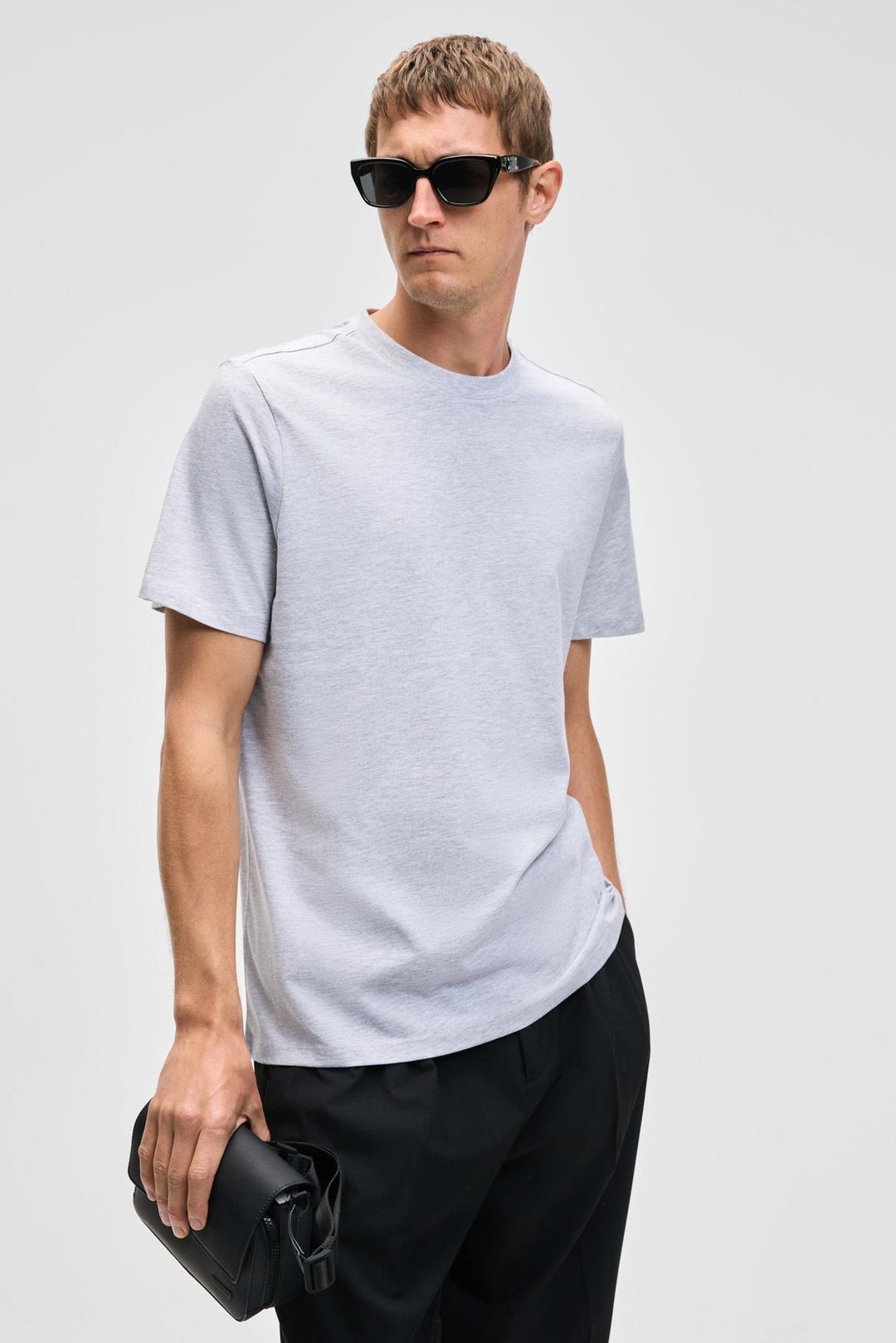 MOCASSIN Erkek %100 Pamuk Baskılı Relaxed Fit Yuvarlak Yaka Kısa Kollu Grimelanj T-Shirt