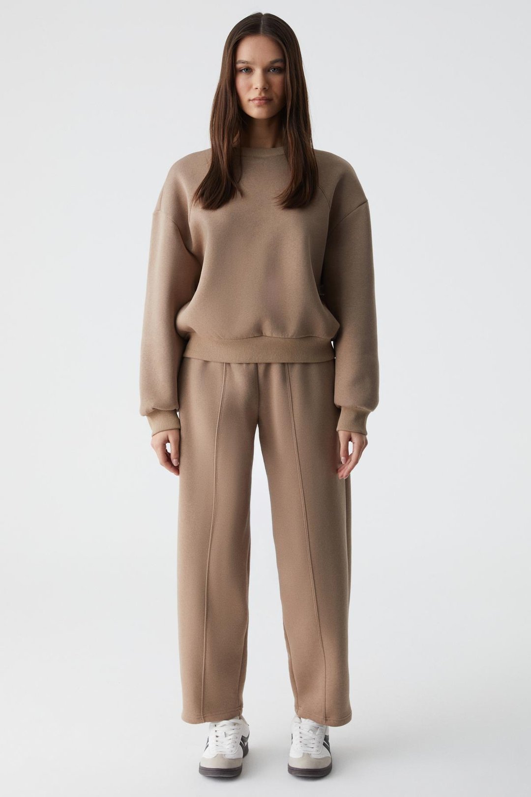 MORGANA Kadın Bisiklet Yaka Uzun Kollu Vizon Sweatshirt